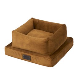  Soft, plush pet bed in a variety of colors and sizes, made of velour material, suitable for dogs and cats.