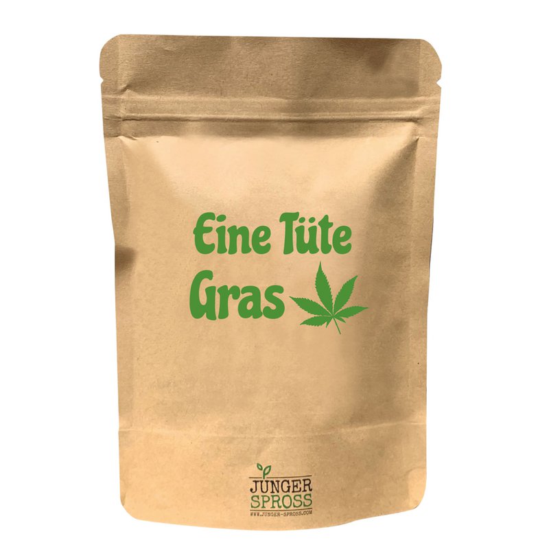 A bag of grass (lawn seeds)
