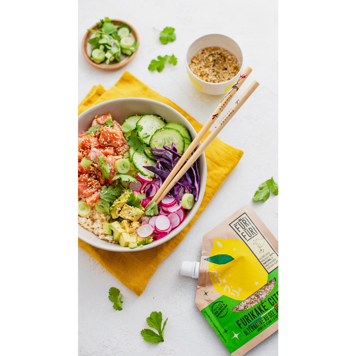 Furikake Lemon – Sesam- und Algengewürz – Salzalternative 45 g