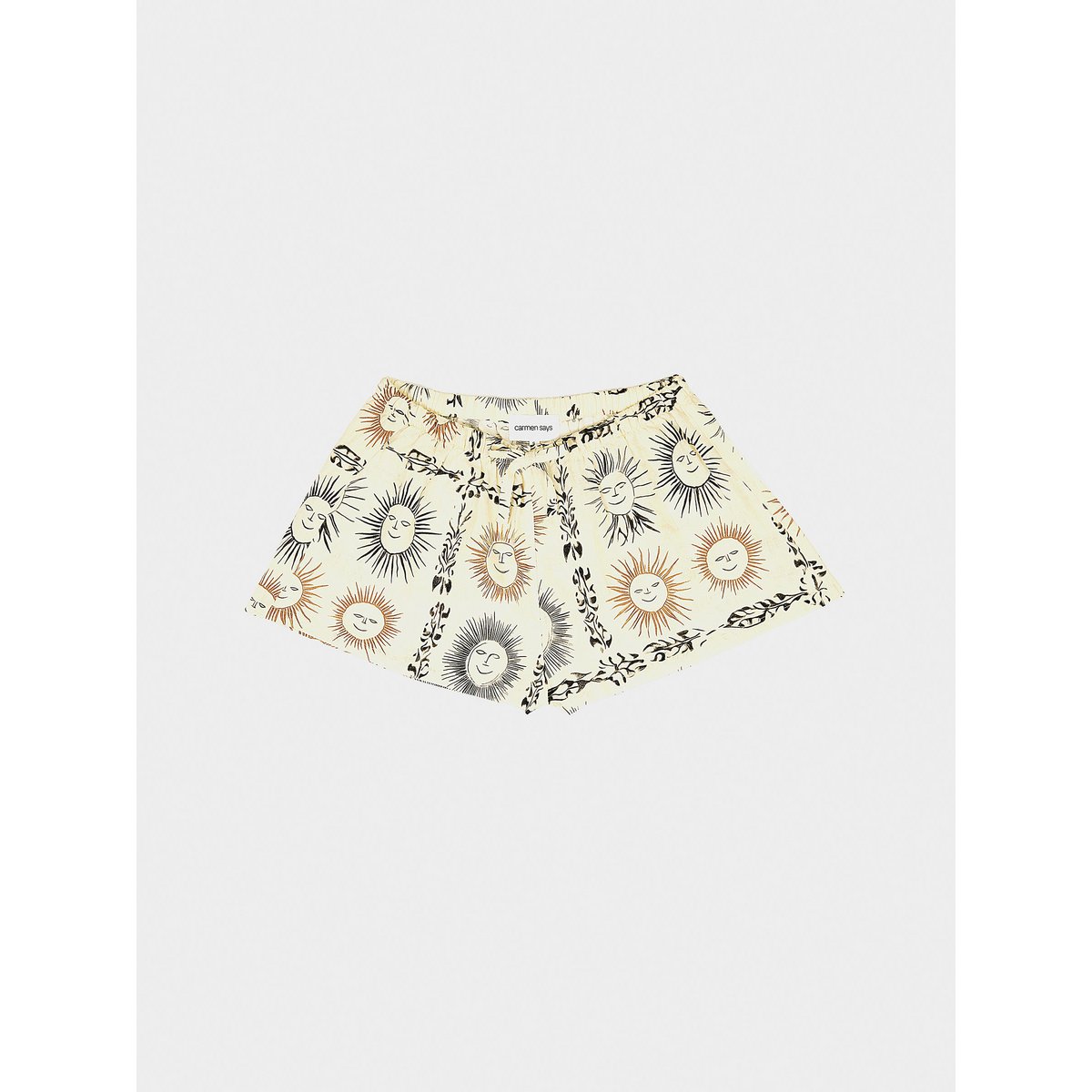 Soleil Spirit short met zonprint