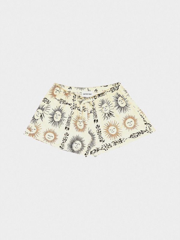 Soleil Spirit short met zonprint