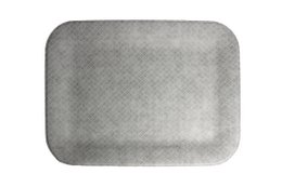 Tablette plate grande bac à motifs gris en cuir synthétique gris en diagonale