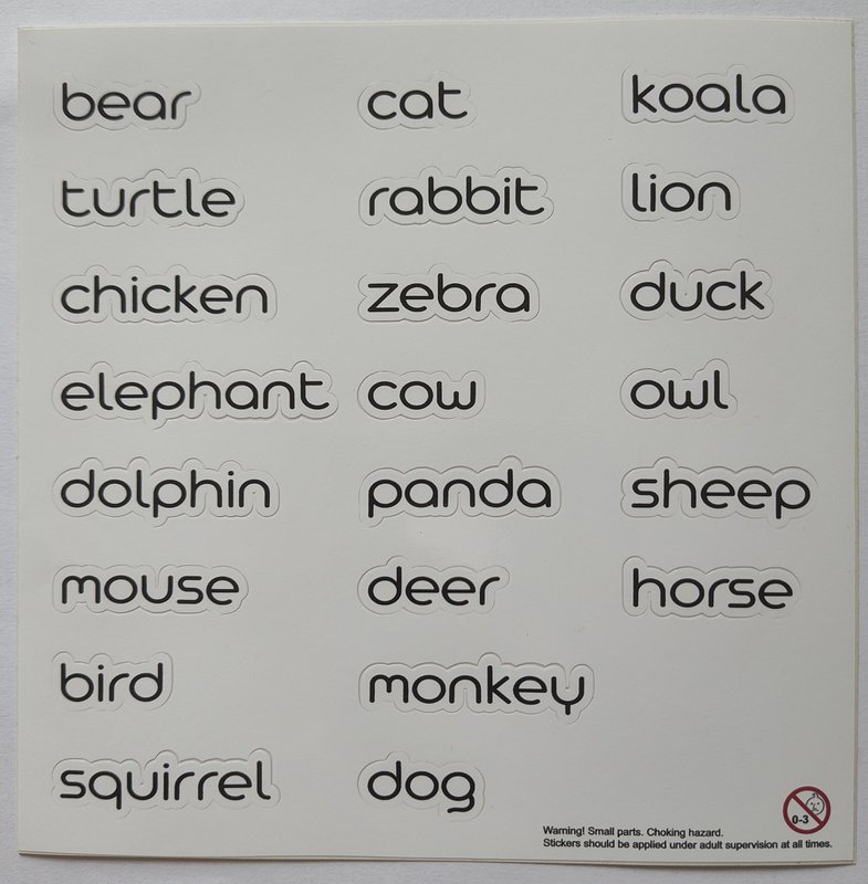 Language stickers
