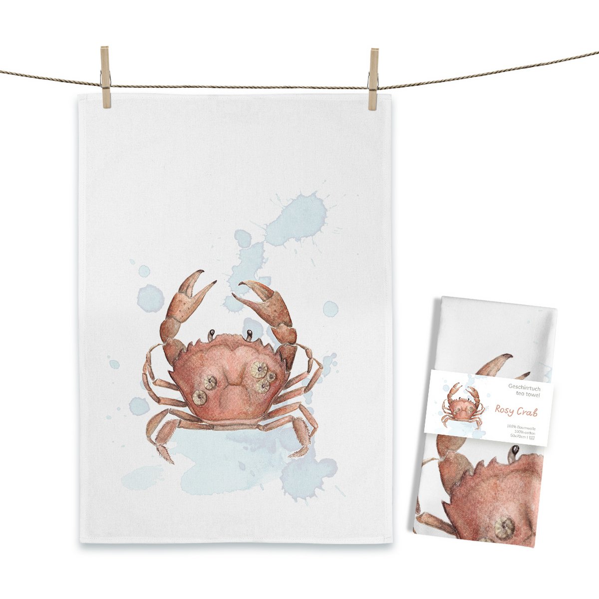 Viskestykke Rosy Crab