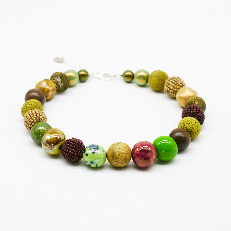 Collier Stephisimo "Bollywood", Oliv Brown