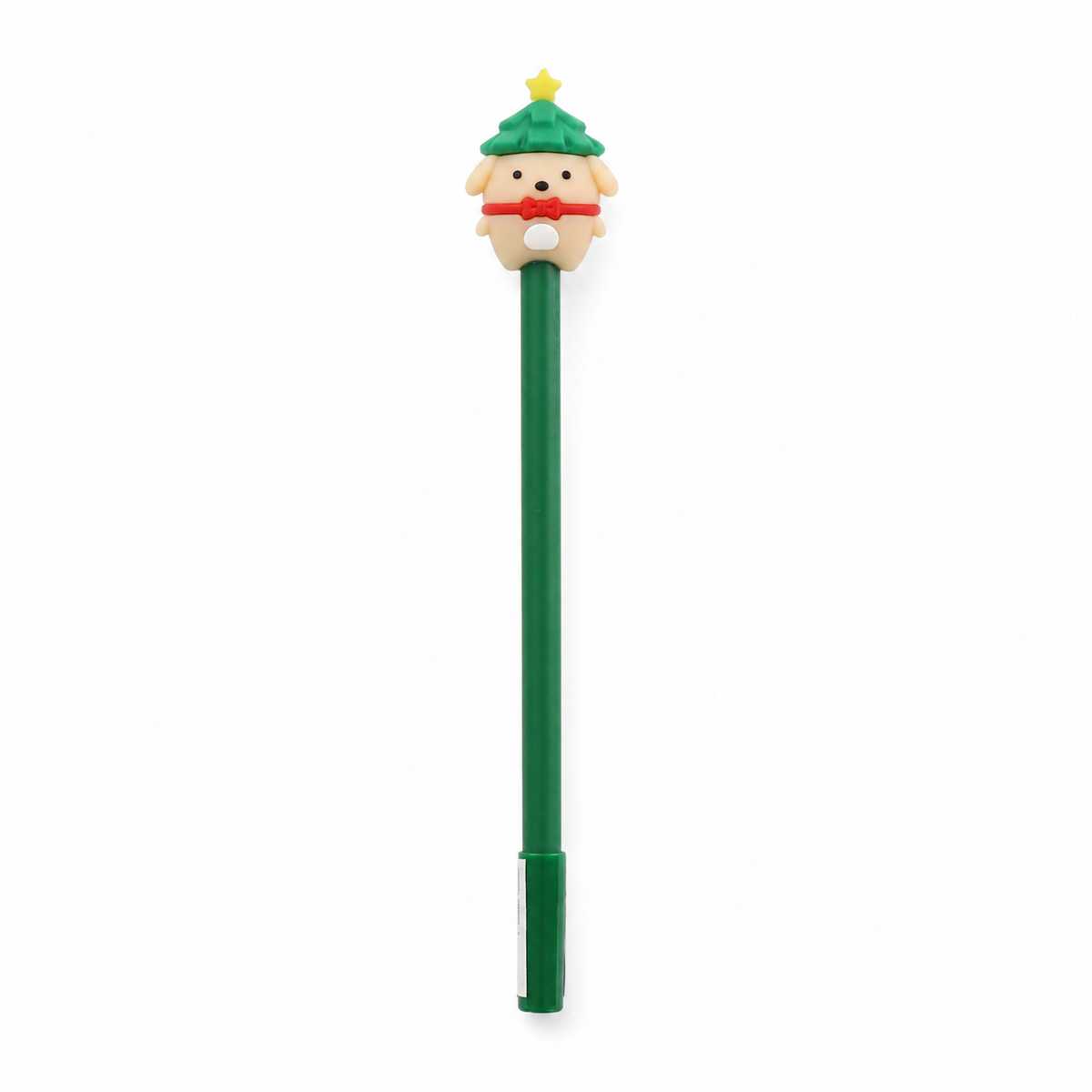 Bolígrafo de fantasía con motivos navideños - Perrito verde