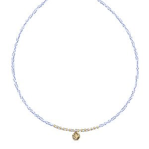 Blue striped choker