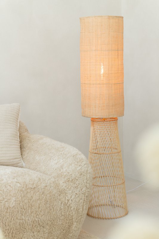 Lampa pokojowa J-Line Len/Bambus Natural