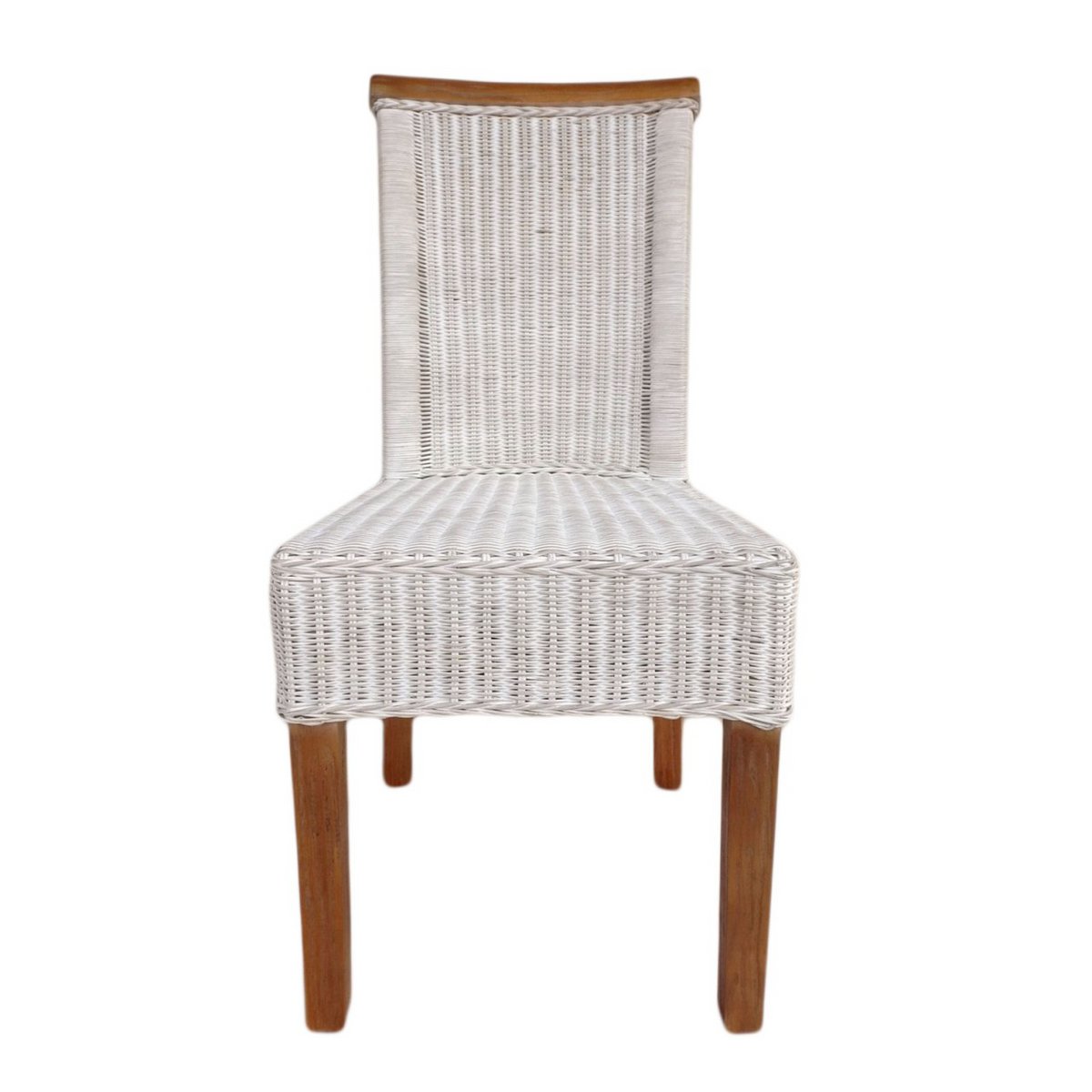 Silla de comedor silla de ratán silla de comedor silla blanca rattan natural nucleus sostenible
