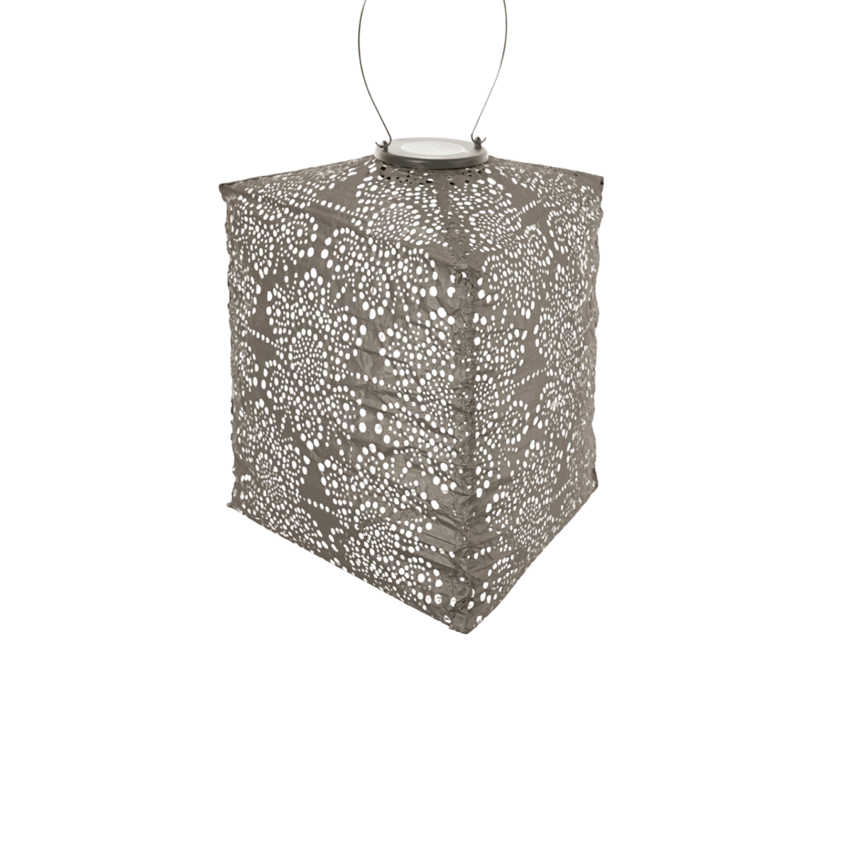 Lumiz Solar Lantern Fiore Triangle - 28cm - Taupe