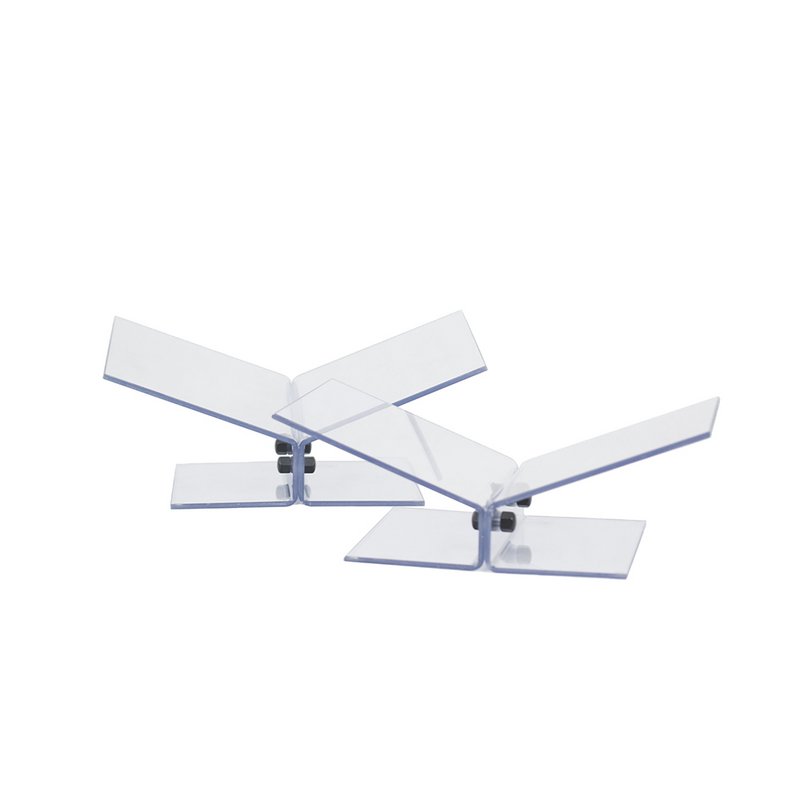 Y-Buchständer - schräg niedrig - Polycarbonat