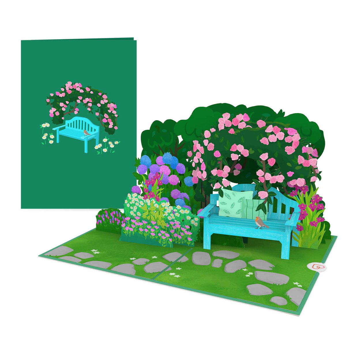 Carte pop-up Jardin de fleurs