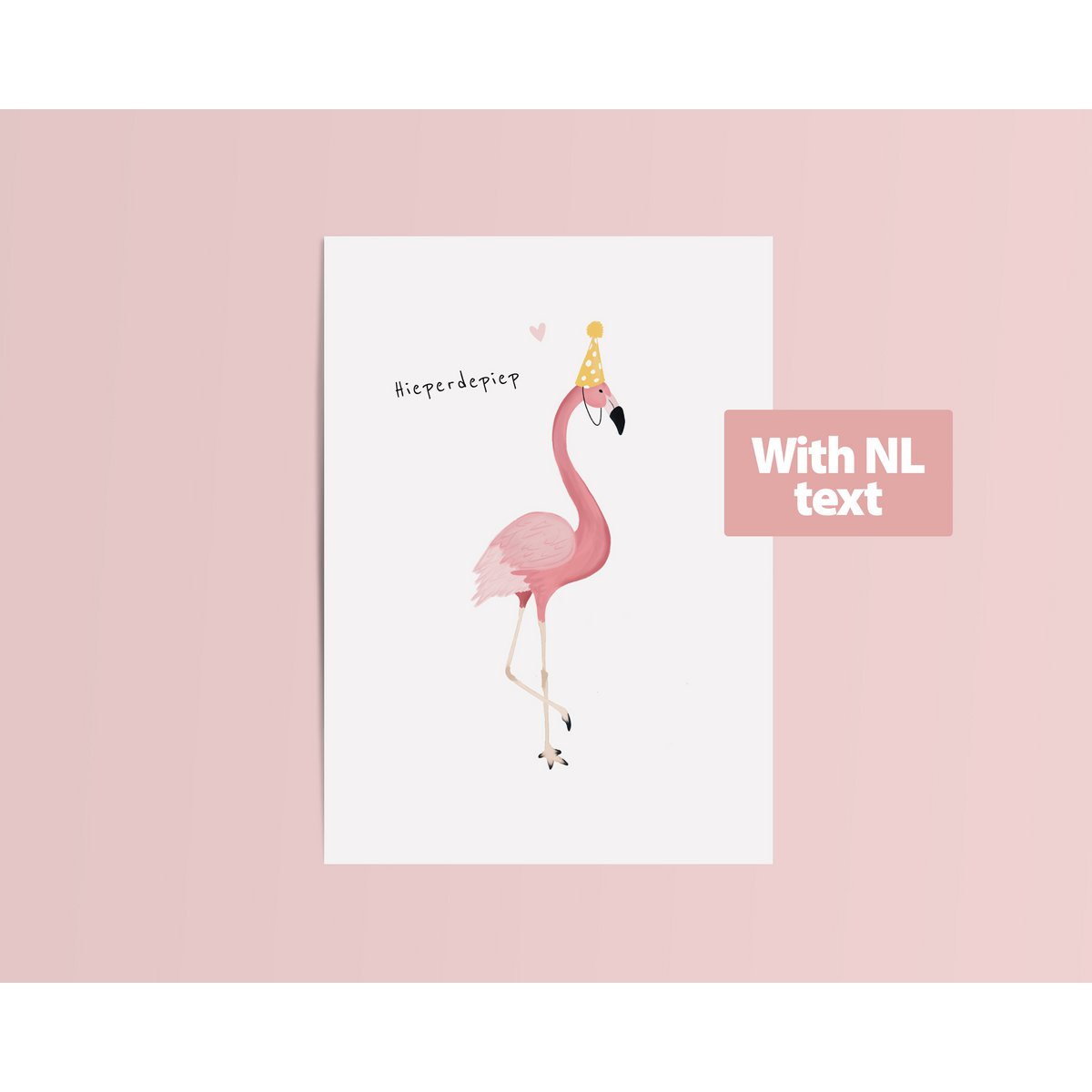 Kaart Flamingo Verjaardagsfeestje