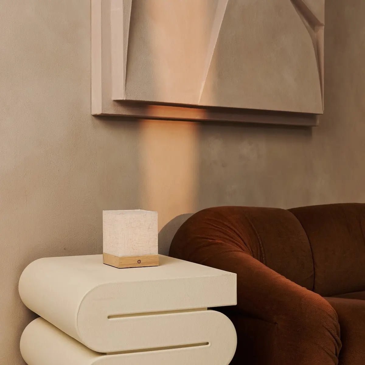 Zano Light Brown Rechargeable Lamp
