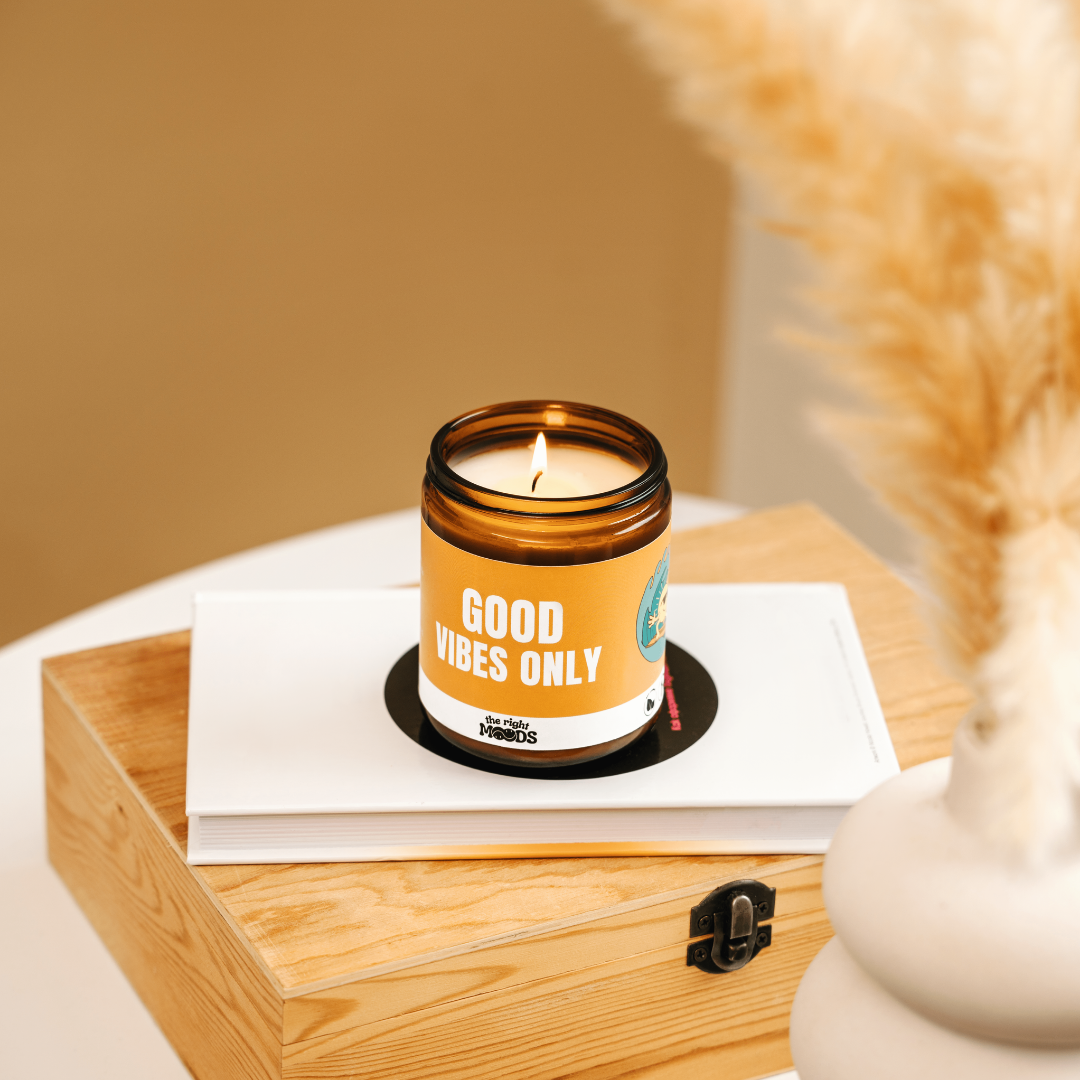 Candele regalo divertenti - HAPPY MOOD - Cera di soia profumata fatta a mano