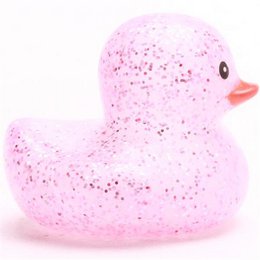Mini rubber duck glitter - pink - rubber duck