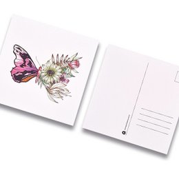 Kaart vlinder kleur zonder envelop