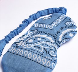 Afslappende øjenmaske - hørfrø og lavendel - Sky Blue Bandana