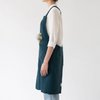 Japanische Crossback-Schürze aus tiefem Wasserleinen