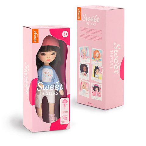 Soft toy, Sweet Sister - Lilu in a Light Blue Sweatshirt + bonus accessories set (35cm)