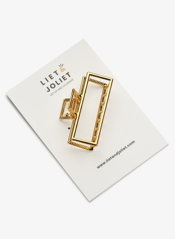 Hair clip Gracie gold plated