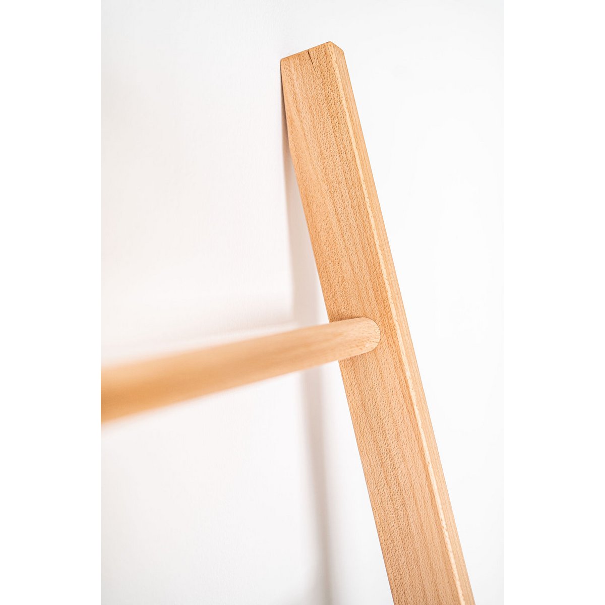 Escalera para ropa, escalera para toallas de haya maciza