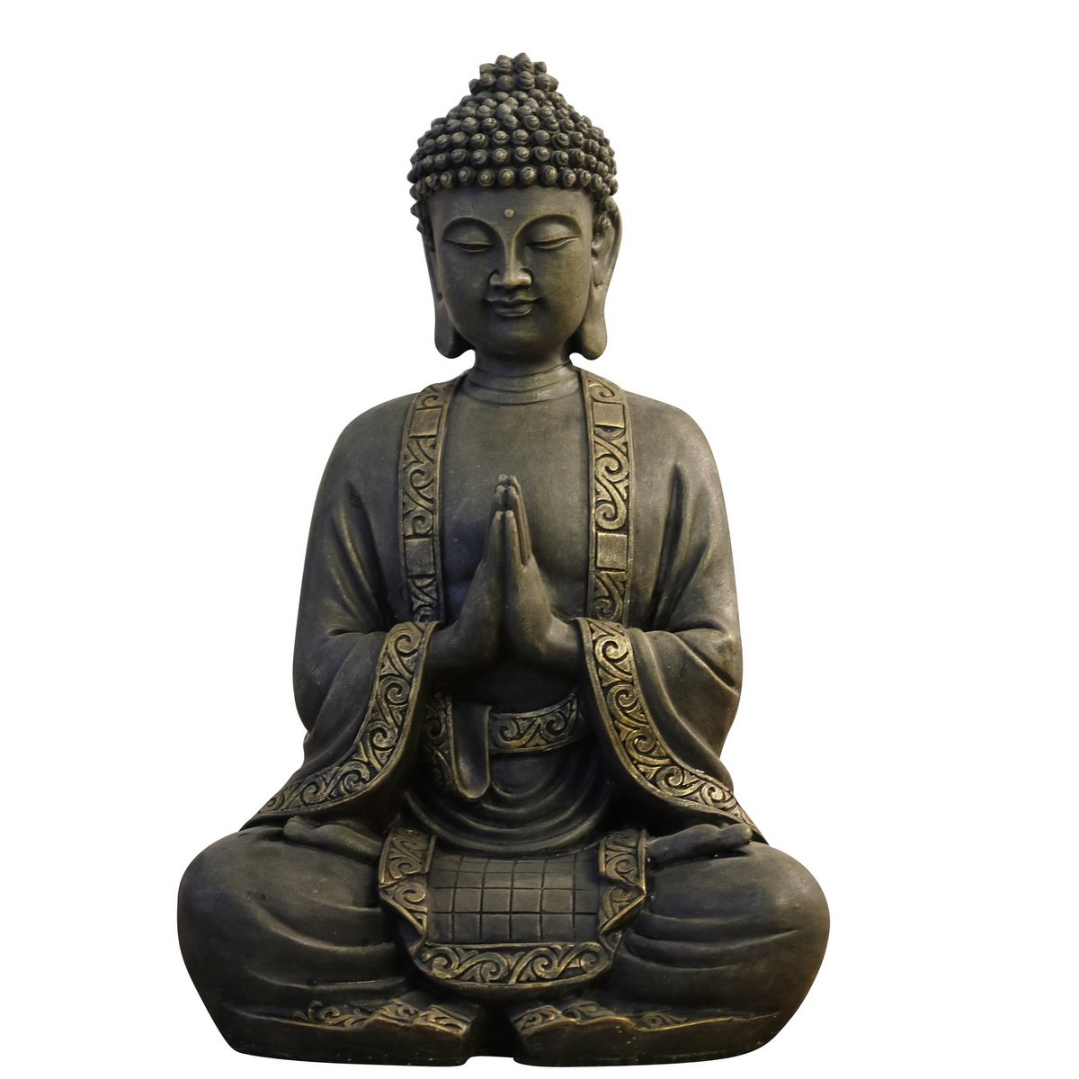Gran estatua Buda Meditación-Decoración de Zen y Feng Shui-Broing una atmósfera espiritual y relajante a su estatua de interiores.