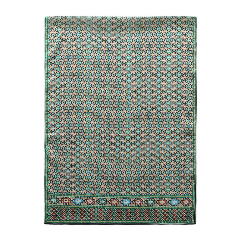Arabesque tegelwerk satijnen sjaal Naima