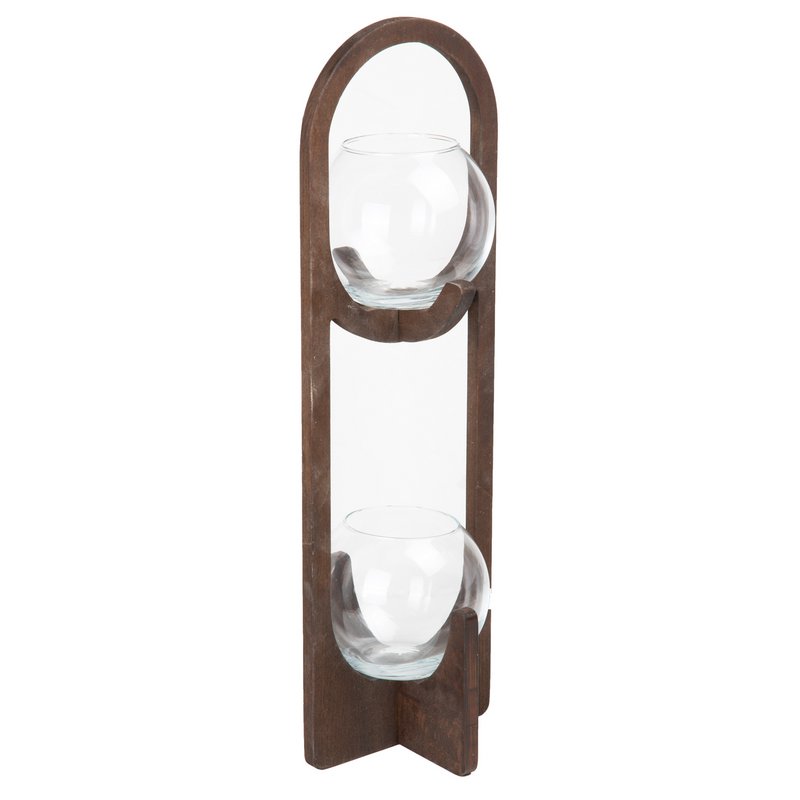 Joy Kitchen bol vaas met houten staander - Florance
