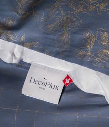 Satin-Bettwäsche-Set Rose Line Silver Blue/Chess IQ Silver Blue