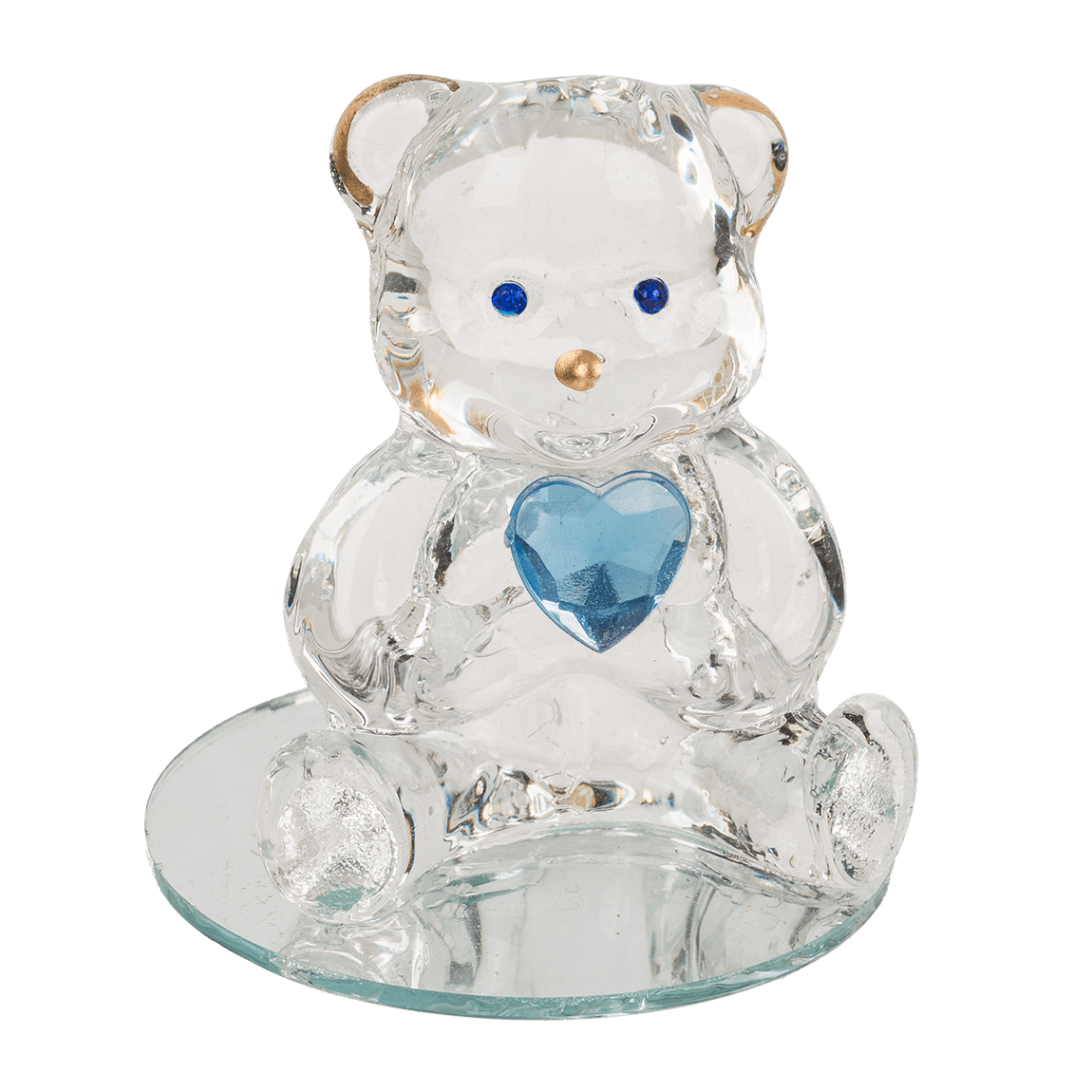 Glass Bear with Heart,