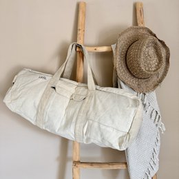 MultiBag blanco light canvas (travel, yoga, beachbag)