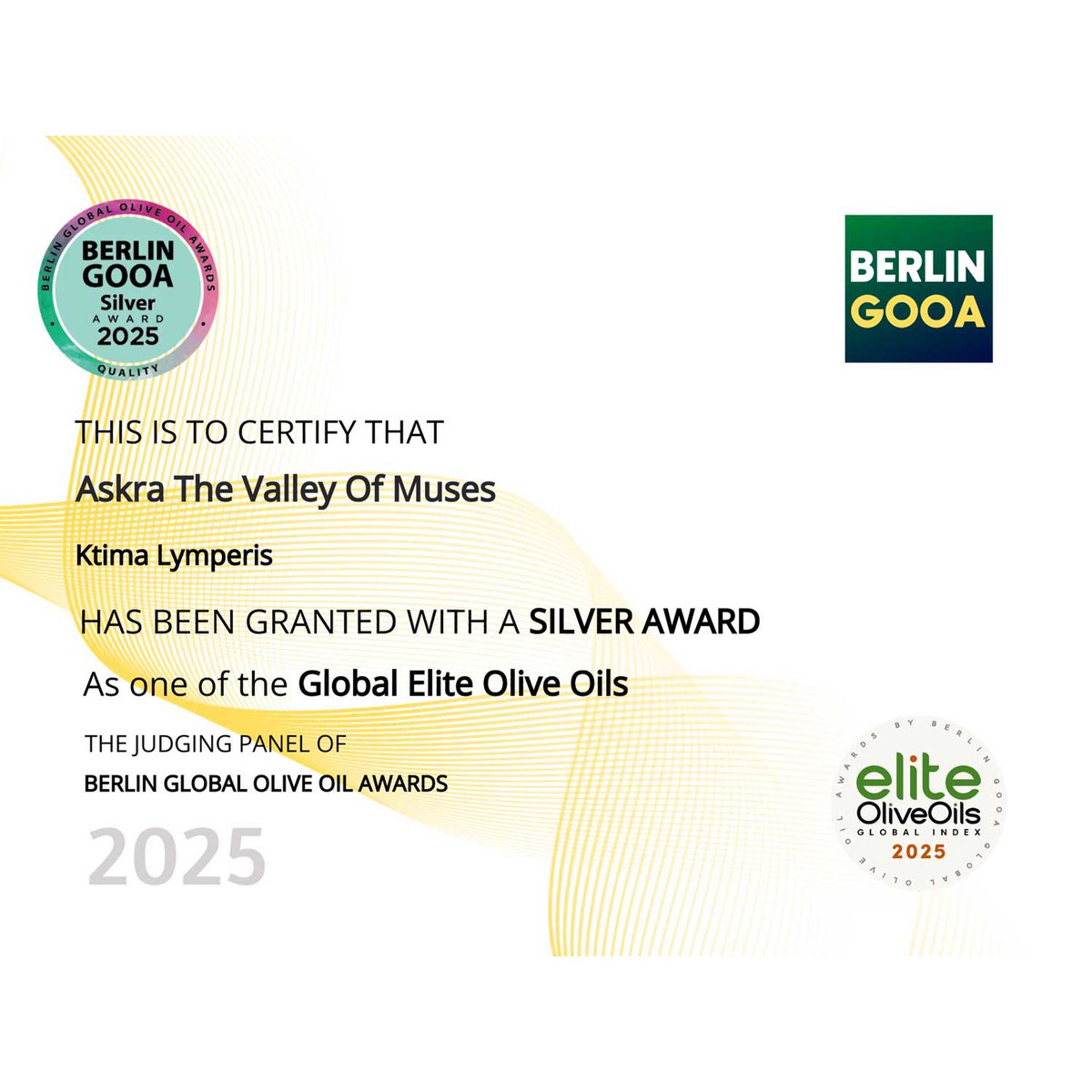 ASKRA Premium Monovarietal Extra Virgin Olive Oil
