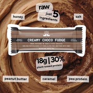Roomy Choco Fudge Premium Raw Gluten Free Protein Bar 30% - Mygreektaste - 60GR