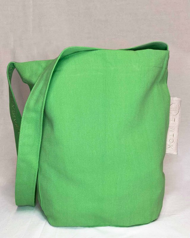 Mira Canvas Taske - Summer Green