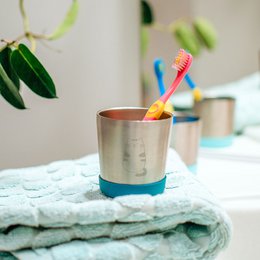 4 vasos Gaspajoe de acero inoxidable de doble pared con bases de silicona