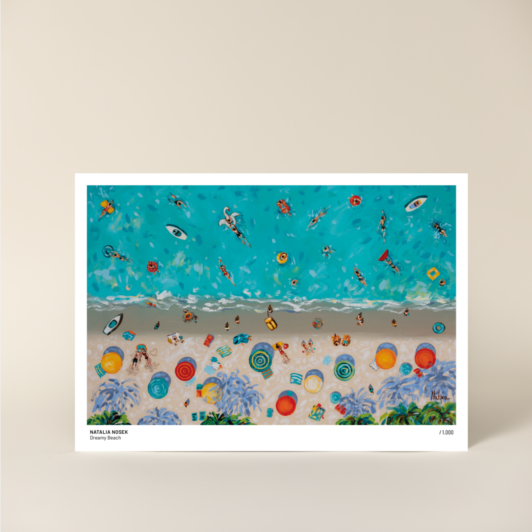 Limited art print: Dreamy Beach – Natalia Nosek
