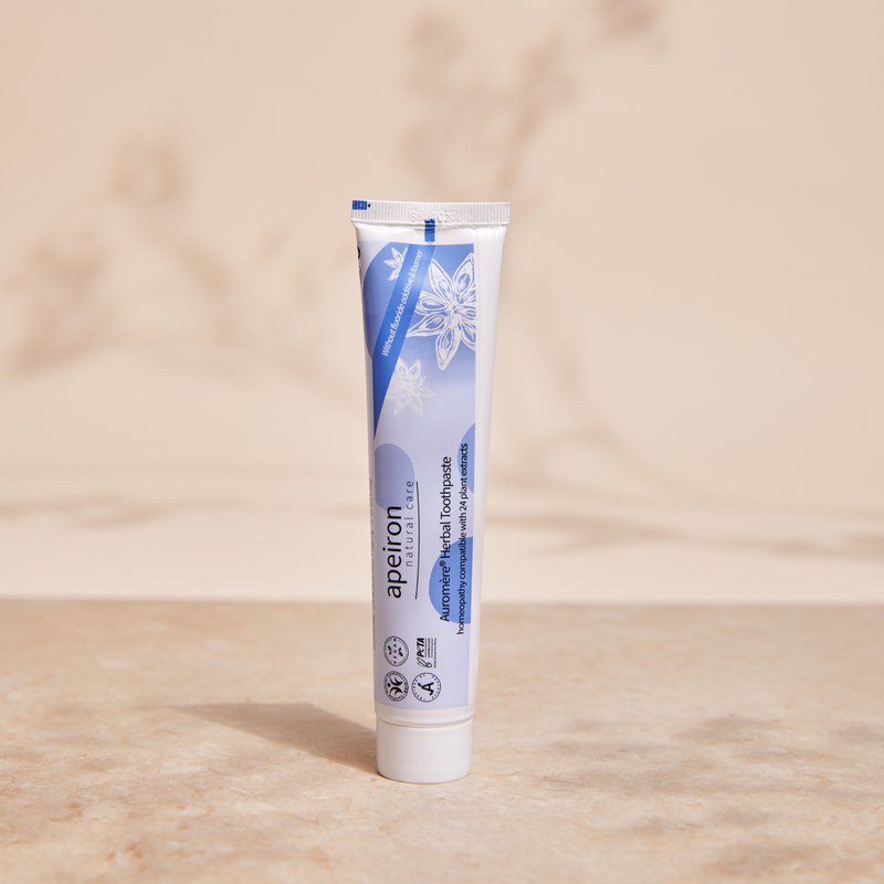 Auromère Apeiron Kräuter-Zahncreme- Pasta Homöopathie 75ml -minzfrei 