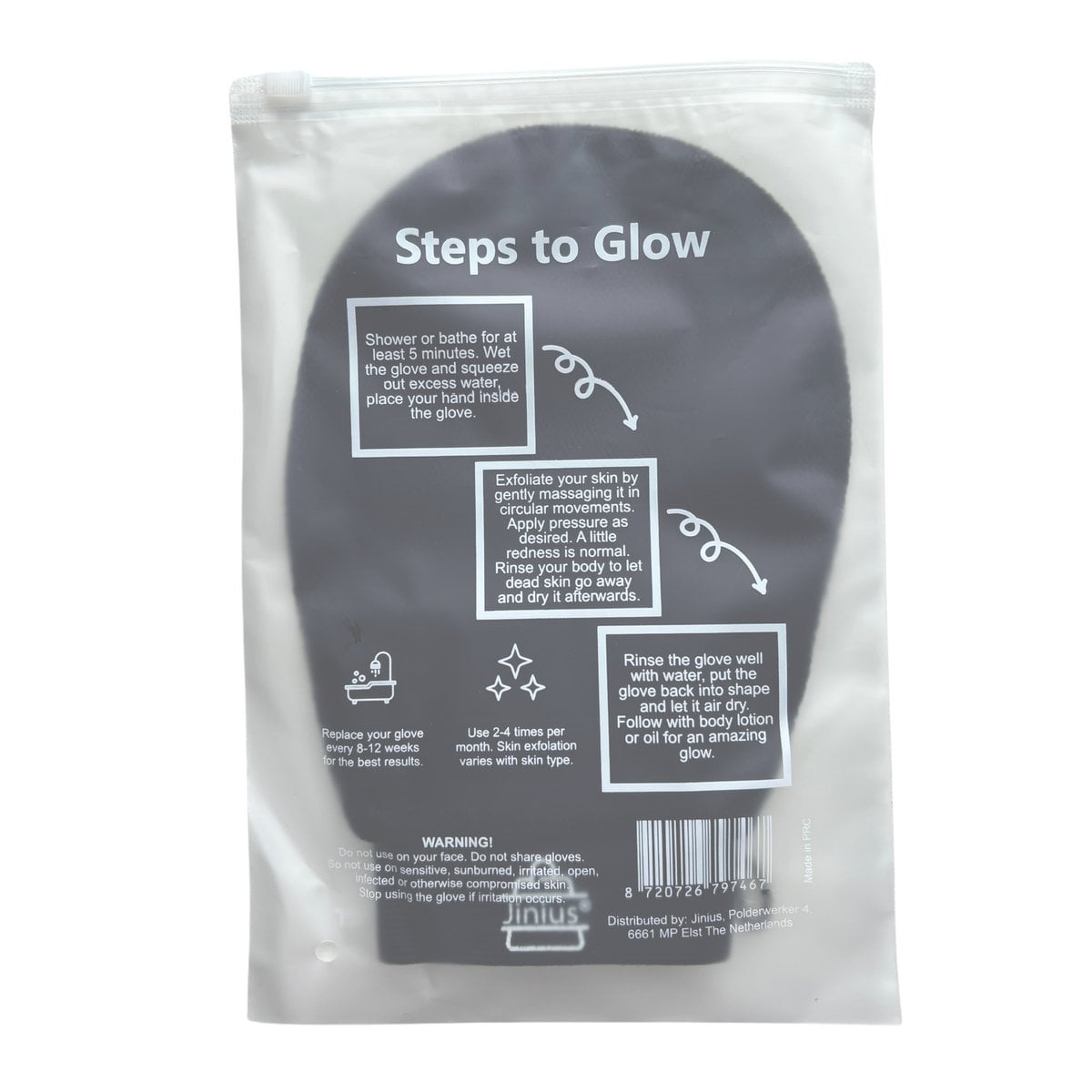 Scrub glove - Exfoliating - Removes dead skin cells