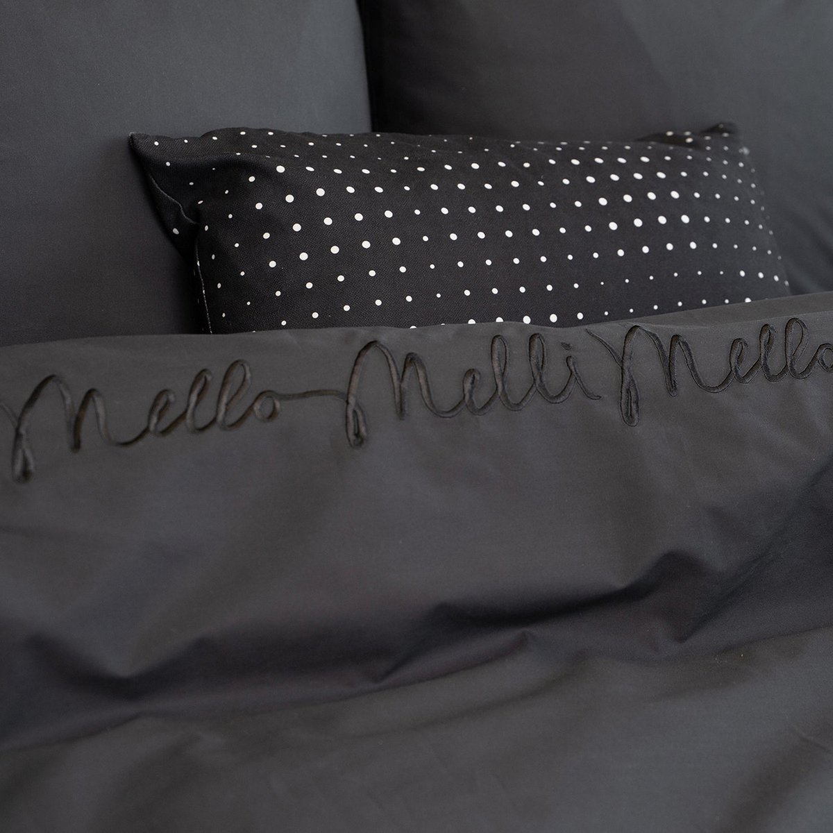Melli Mello Fifty Shades Dekbedovertrek | Antraciet | Luxe Percal Katoen