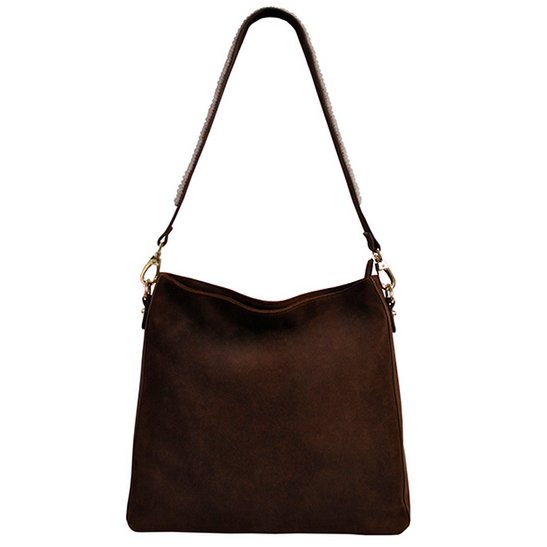 BOHO IBIZA BAG - Tracolla Rose (70cm) + Borsa Suede (Cacao)