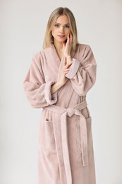 Teddy Bathrobe Misty Pink