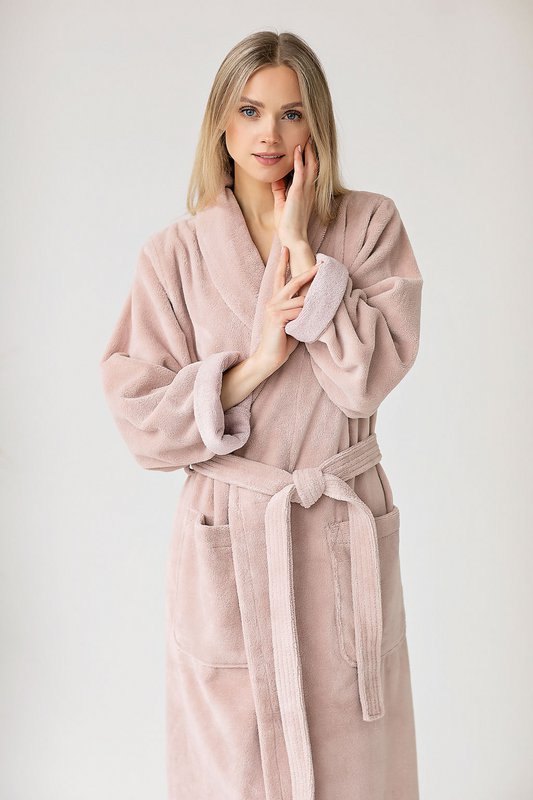Teddy Bathrobe Misty Pink