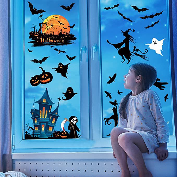 Halloween decoration for children Realistic 3D Wall Stickers and in colors