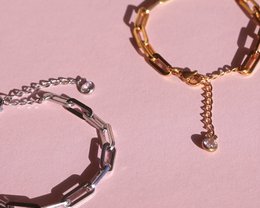 Beata - Box Chain Link Armbånd