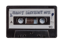Metal storage box, Music cassette,