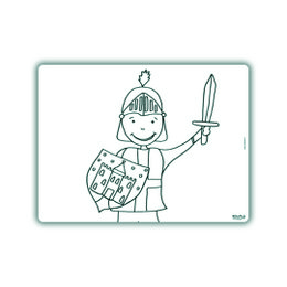 Herkleurbare placemat Ridder Lancelot