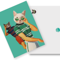 Postcard Cats Cats "Cat People"