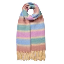 Winter scarf ladies 37x210 cm Purple synthetic