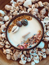 Surf Coconut Kokosnussschalenkerze